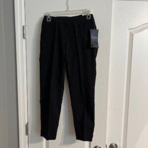 Slimsation Women's Pull-On Ankle Dress Pants Black 2 Petite NWT
